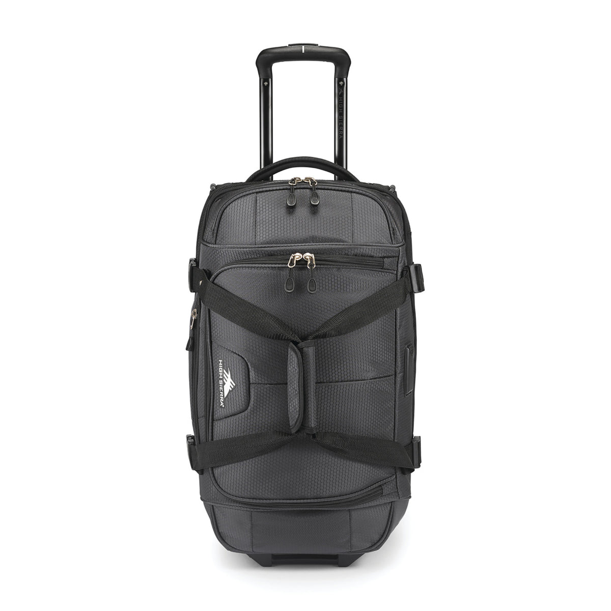 High Sierra Fairlead Drop Bottom Wheeled Duffel, 22 Inches Transfer - Mercury/Black - View 12