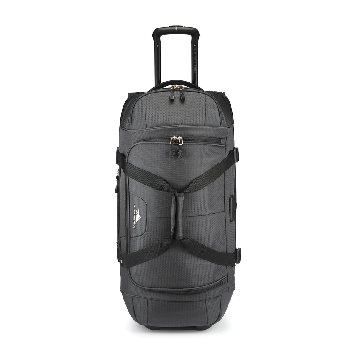High Sierra Fairlead Drop Bottom Wheeled Duffel, 28 Inches Transfer - Mercury/Black - View 7