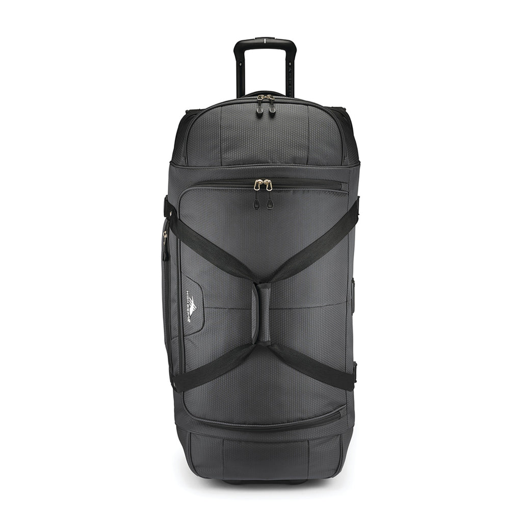 High Sierra Fairlead Drop Bottom Wheeled Duffel, 34 Inches Transfer - Mercury/Black - View 3