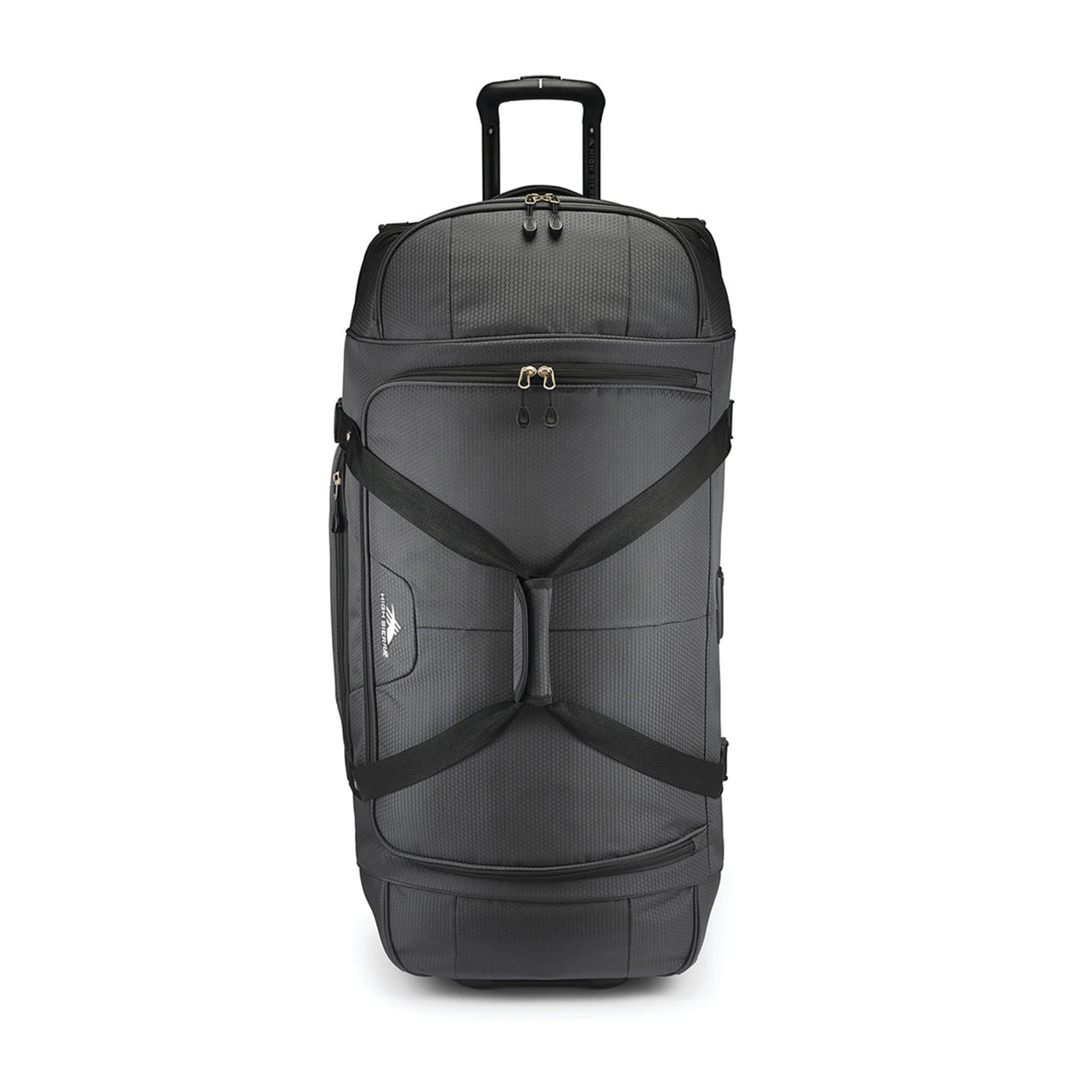 High Sierra Fairlead Drop Bottom Wheeled Duffel, 34 Inches Transfer - Mercury/Black - View 3