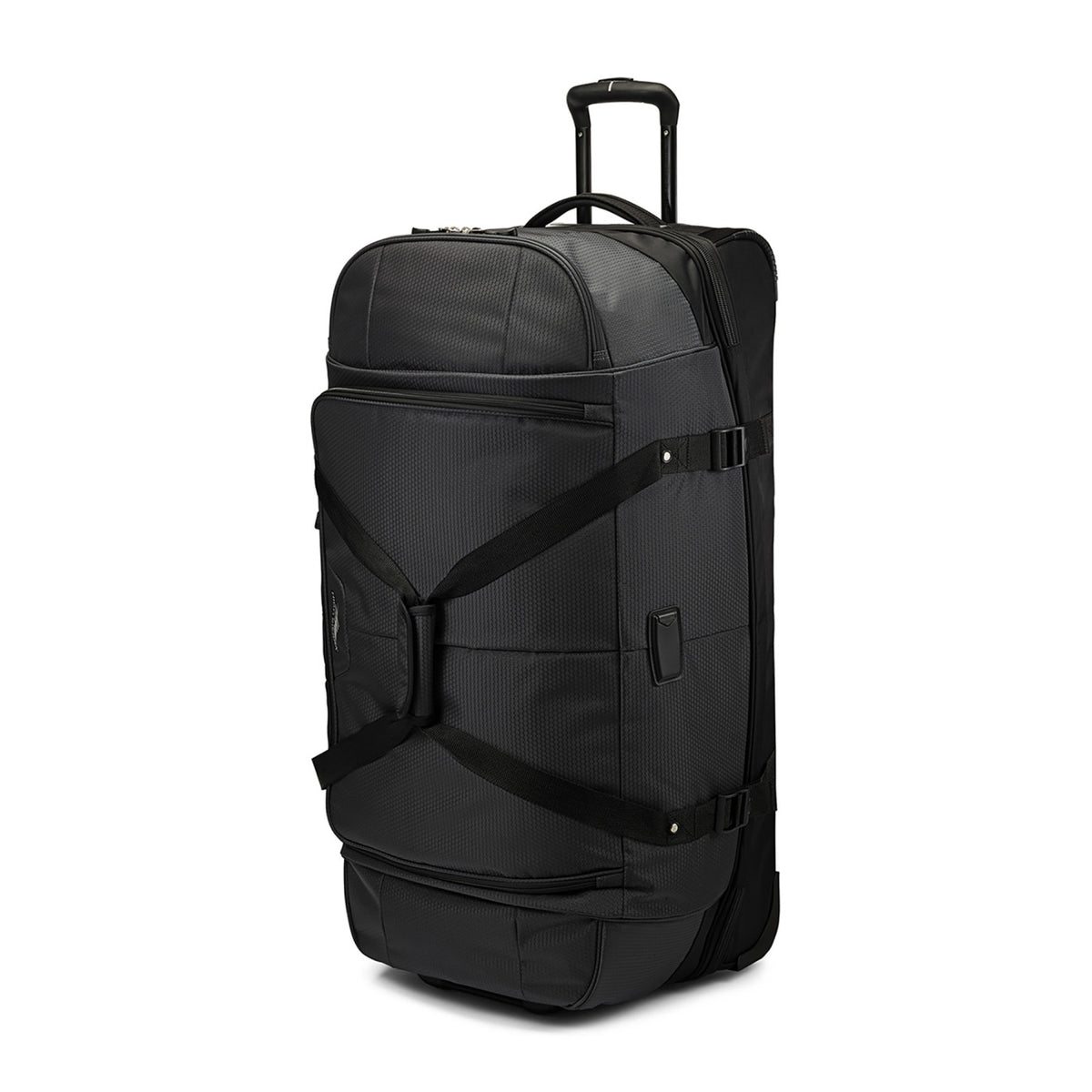 High Sierra Fairlead Drop Bottom Wheeled Duffel, 34 Inches Transfer - Mercury/Black - View 5