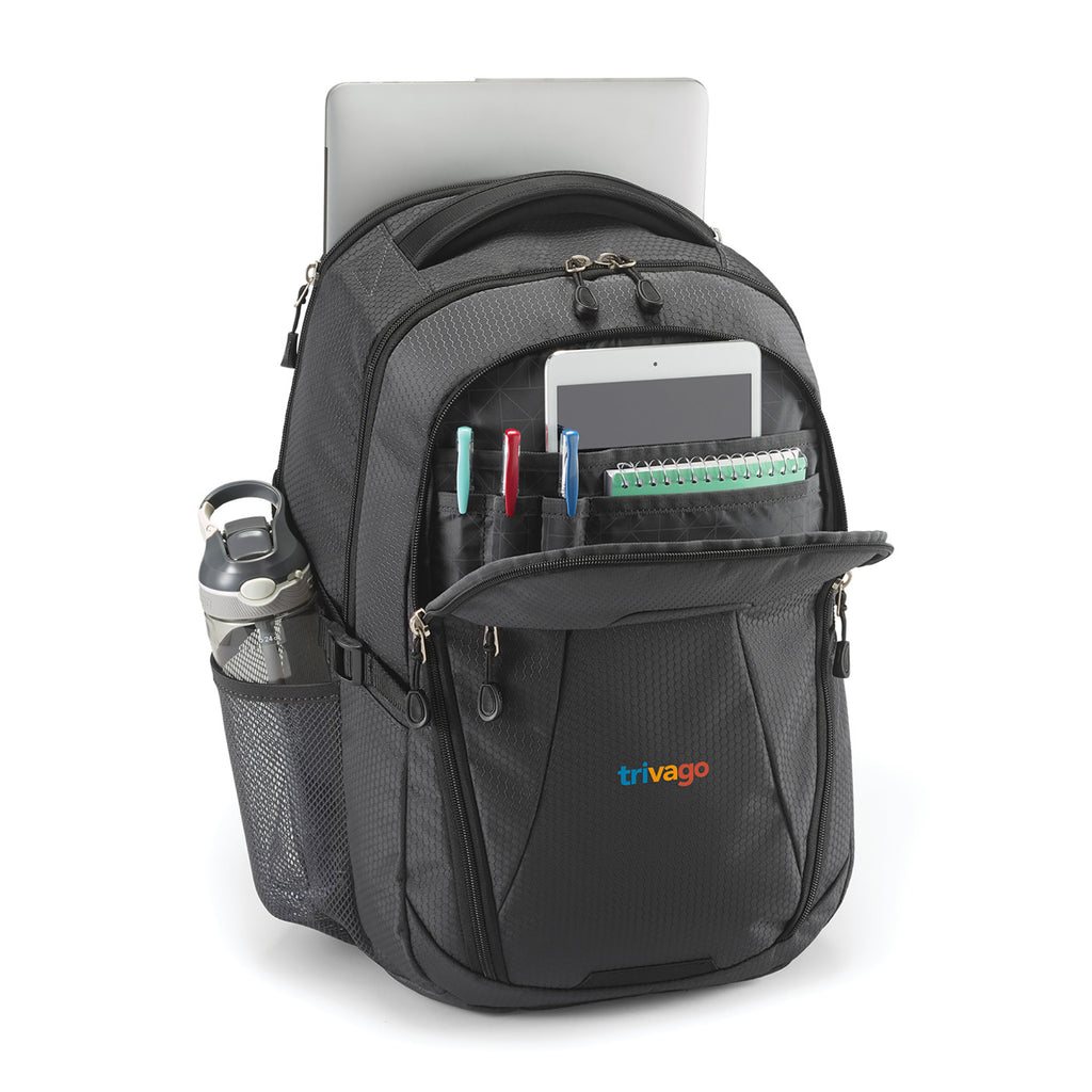 High Sierra Fairlead Laptop Backpack, 15 Inch Transfer - Mercury/Black - View 3