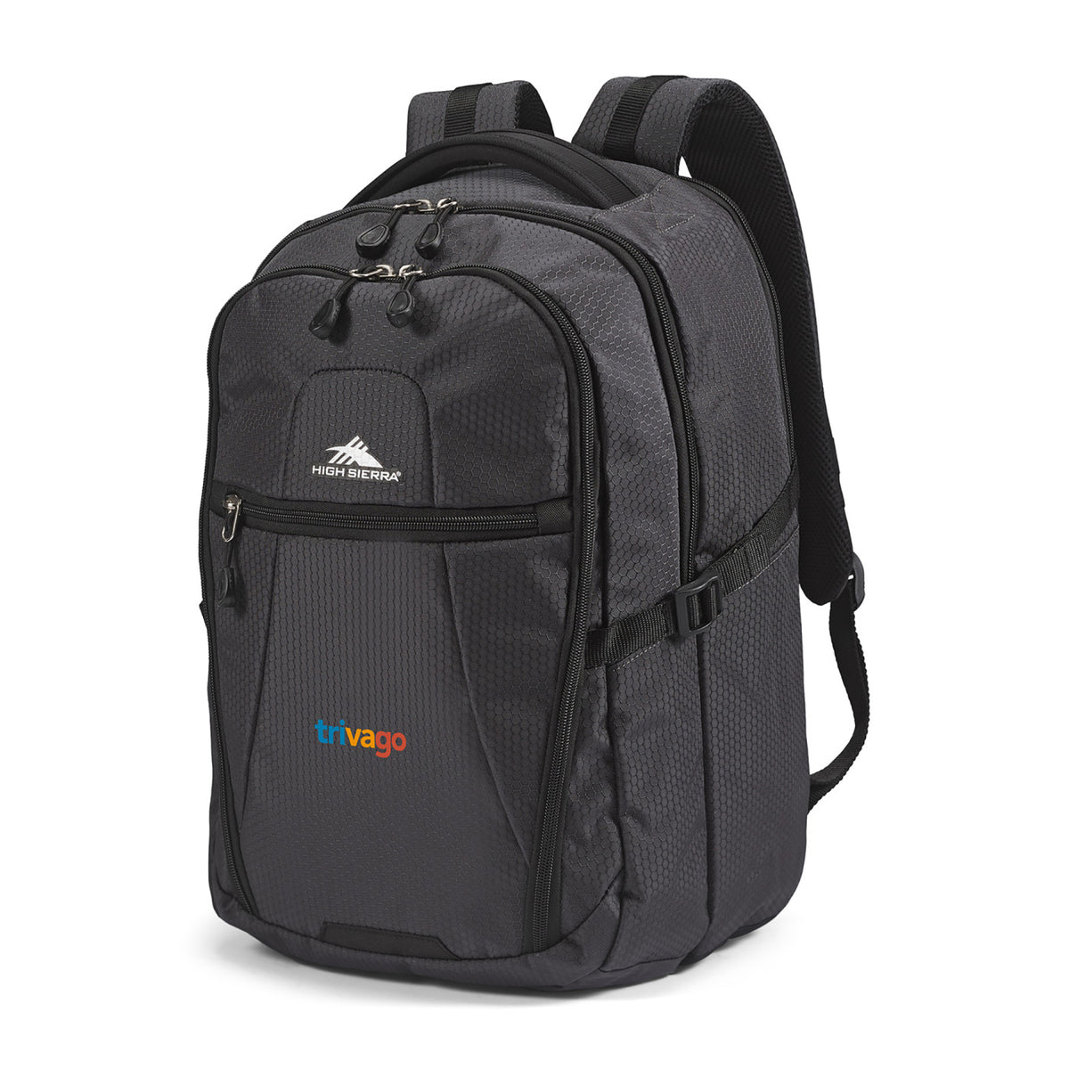 High Sierra Fairlead Laptop Backpack, 15 Inch Transfer - Mercury/Black - View 4