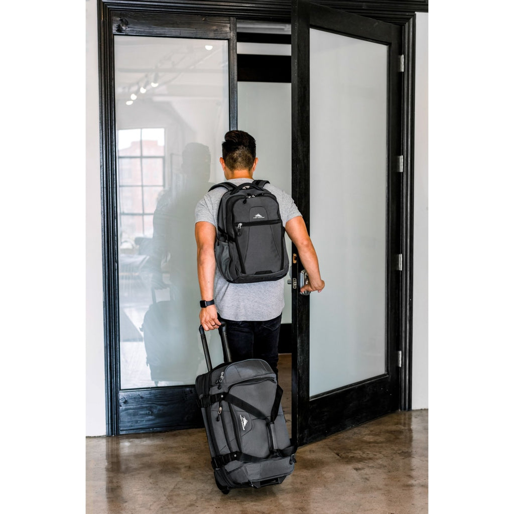 High Sierra Fairlead Laptop Backpack, 15 Inch Transfer - Mercury/Black - View 8
