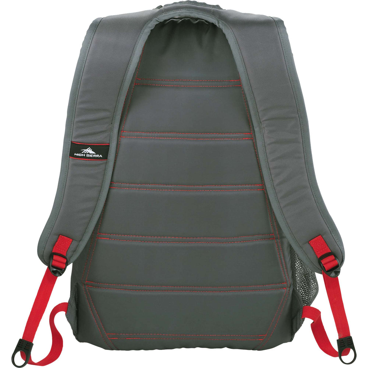 High Sierra Fallout Laptop Backpack, 17 Inch Transfer - Gray - Back