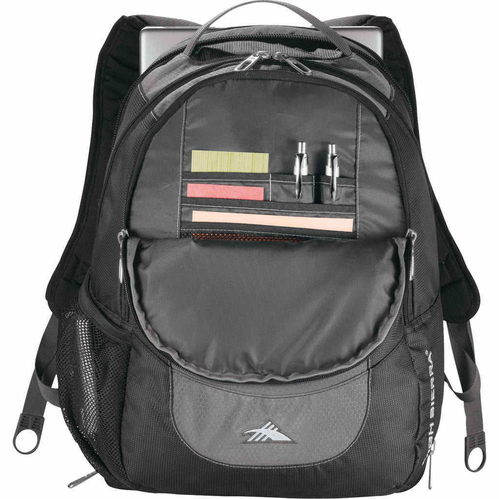 High Sierra Fly-By Laptop Backpack, 17 Inch Transfer - Gray - Photo 2