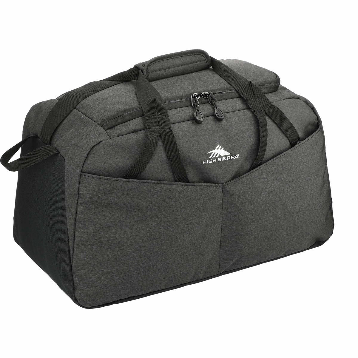 High Sierra Forester Duffel Bag in Recycled PET, 22 Inches Transfer - Graphite - Right Angle