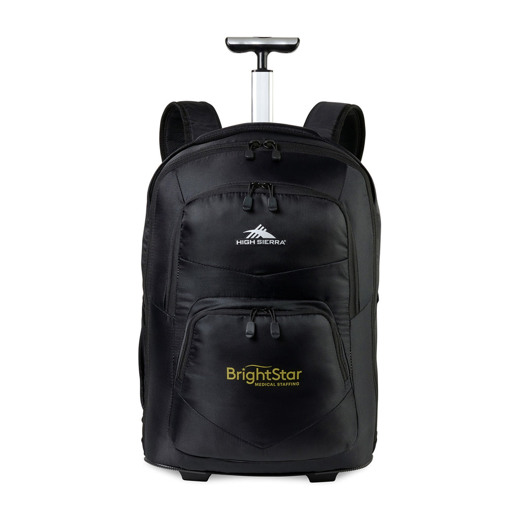 High Sierra Freewheel Pro Rolling Laptop Backpack, 15 Inch - Black - View 1