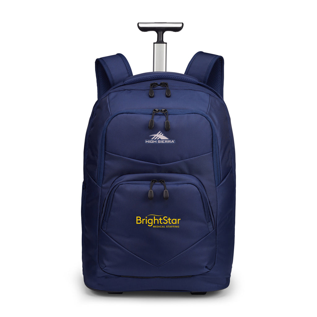High Sierra Freewheel Pro Rolling Laptop Backpack, 15 Inch - True Navy - View 1