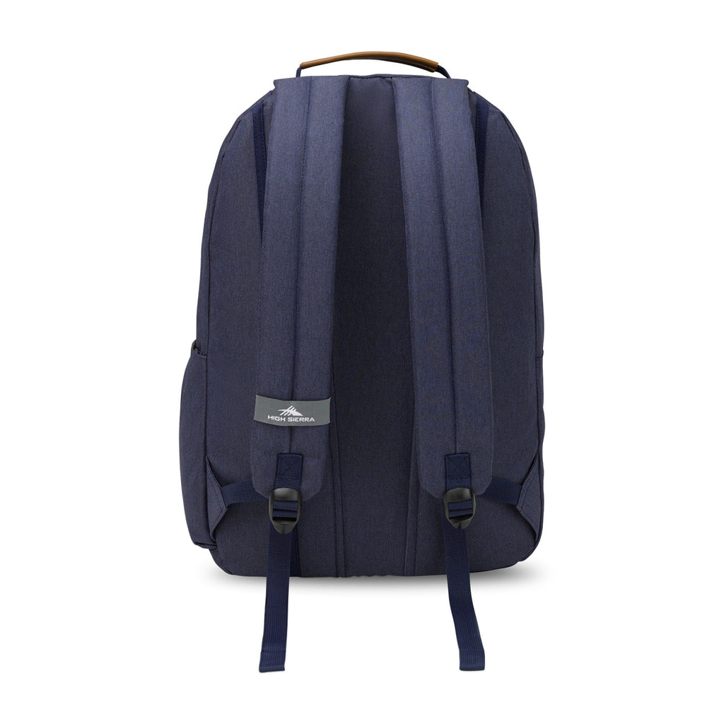 High Sierra Haidan Laptop Backpack with Tablet Sleeve Embroidery - Navy Heather - View 4