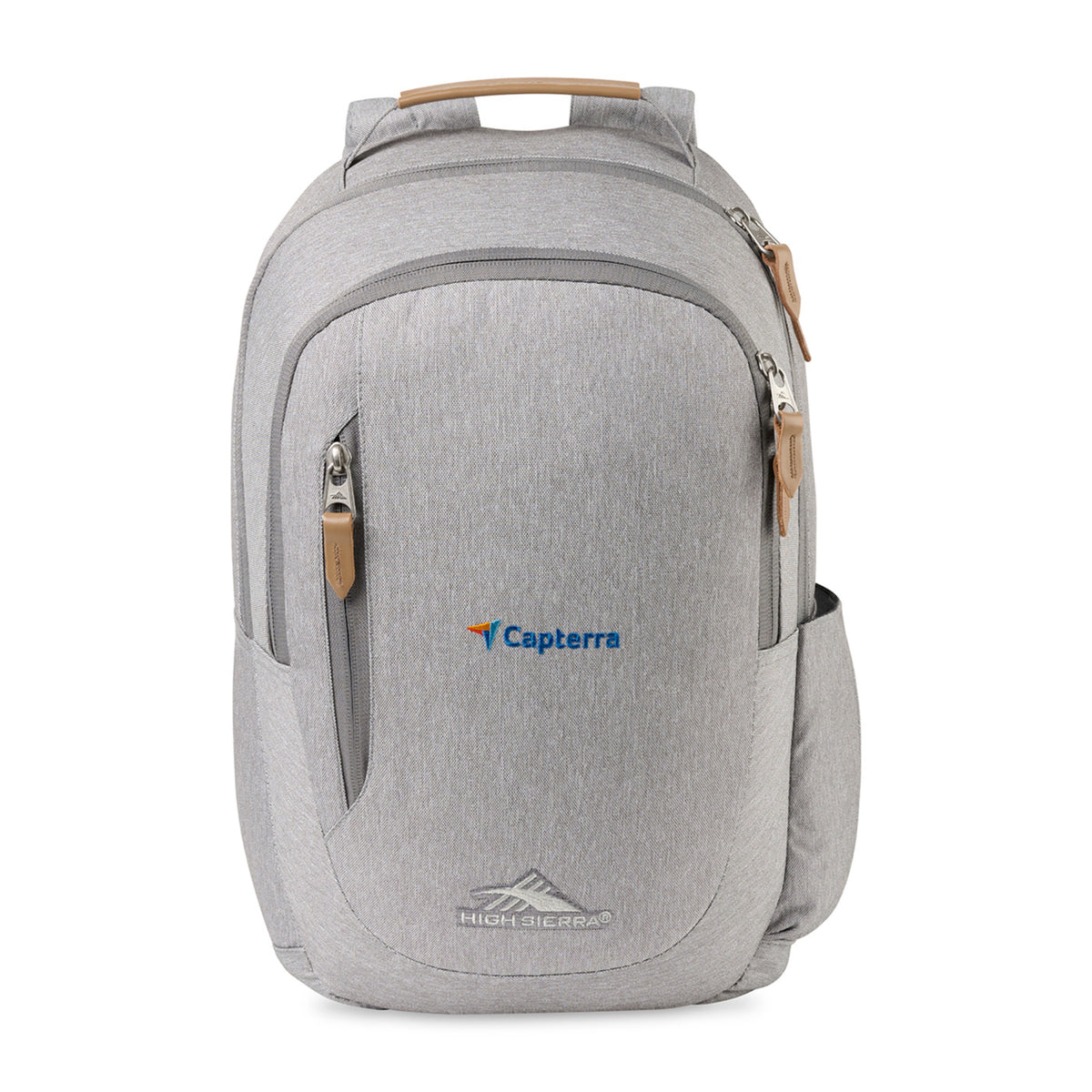 High Sierra Haidan Laptop Backpack with Tablet Sleeve - Light Grey Heather - View 1