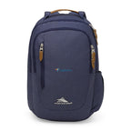 High Sierra Haidan Laptop Backpack with Tablet Sleeve Transfer - Navy Heather - View 1
