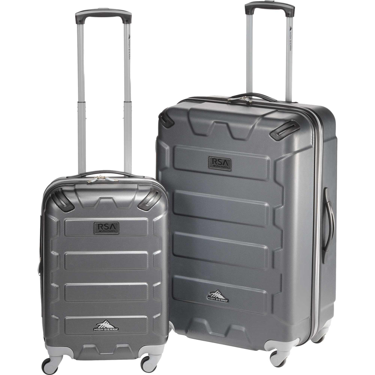 High Sierra Hardside Luggage Set, 20 and 30 Inch Full Color - Gray - Front 2