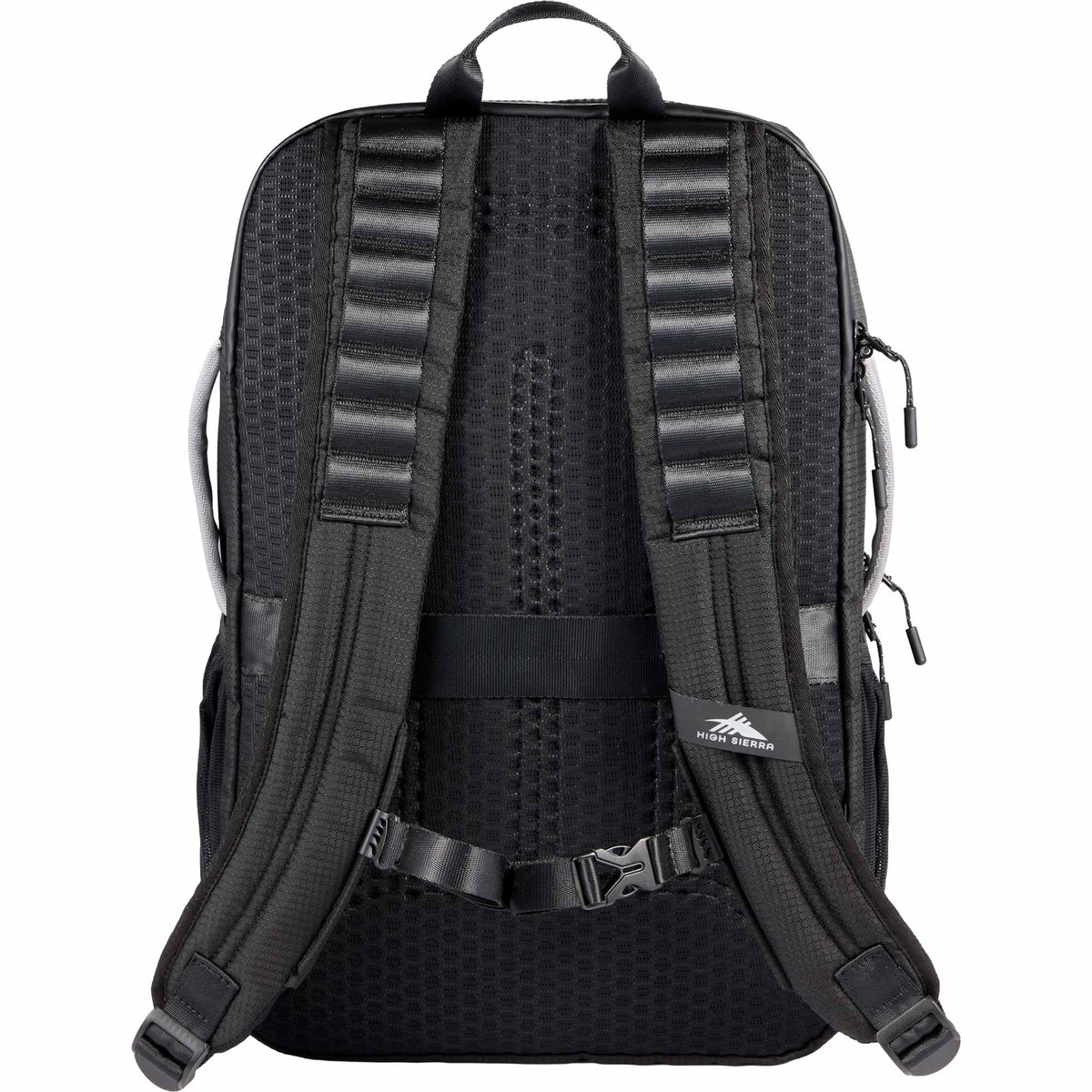 High Sierra Hi-Life 3 in 1 Convertible Backpack, 26.9L Transfer - Black - Back