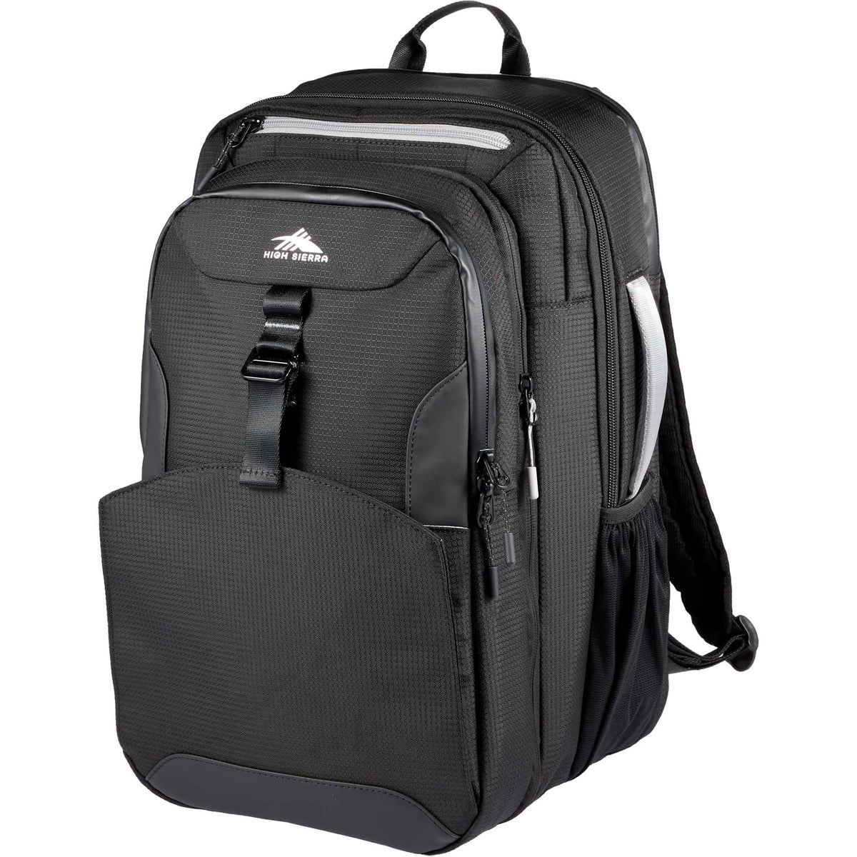High Sierra Hi-Life 3 in 1 Convertible Backpack, 26.9L Transfer - Black - Left Angle