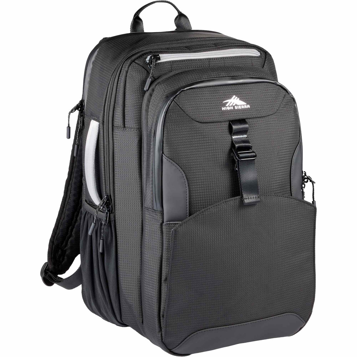 High Sierra Hi-Life 3 in 1 Convertible Backpack, 26.9L Transfer - Black - Right Angle