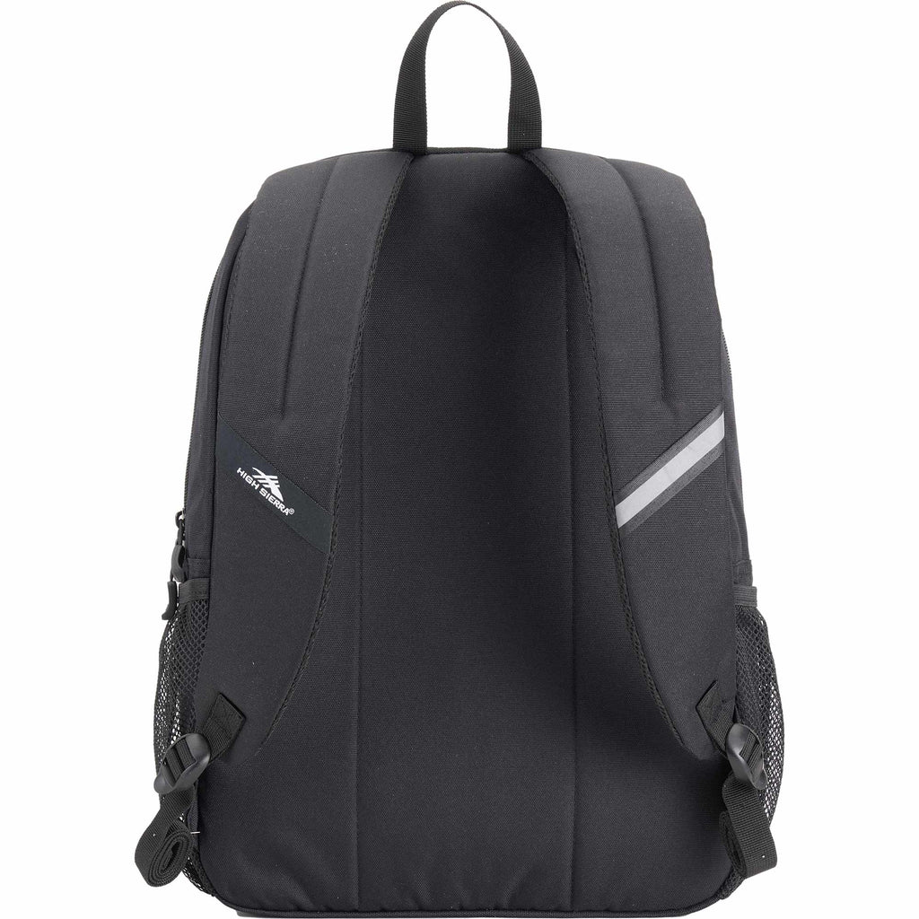 High Sierra Inhibit Recycled Laptop Backpack, 15 Inch - Black - Back
