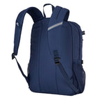 High Sierra Inhibit Recycled Laptop Backpack, 15 Inch Embroidery - Navy - Back