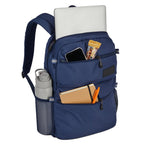 High Sierra Inhibit Recycled Laptop Backpack, 15 Inch - Navy - Right Angle 2