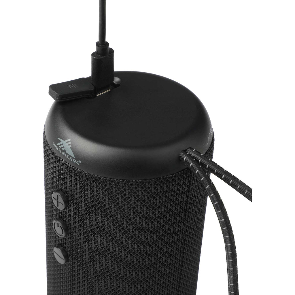 High Sierra Kodiak Waterproof Speaker, 12 Hour Battery - Black - Detail