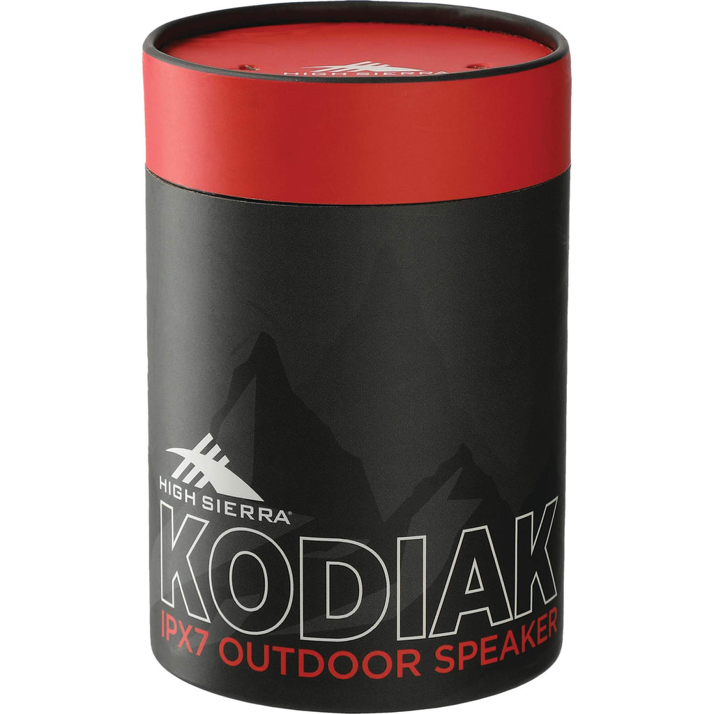 High Sierra Kodiak Waterproof Speaker, 12 Hour Battery - Black - Front