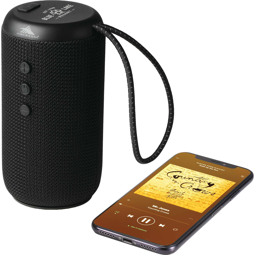 High Sierra Kodiak Waterproof Speaker, 12 Hour Battery - Black - Photo