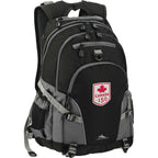 High Sierra Loop Backpack with Waist Belt Embroidery - Black - Right Angle