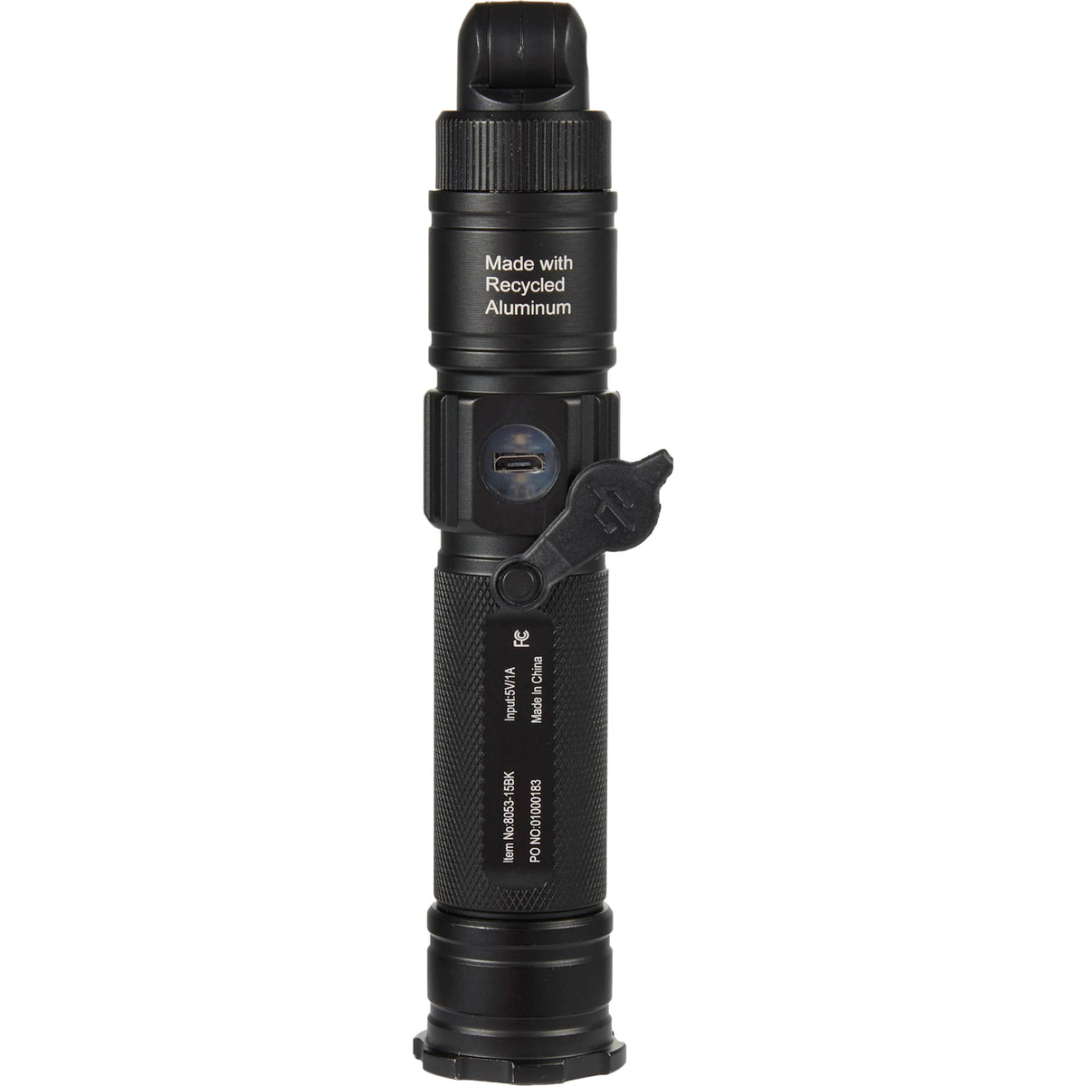 High Sierra Magnetic COB Work Light in Recycled Aluminum Laser Engraving - Black - Back 2