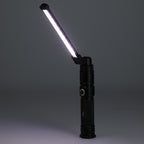 High Sierra Magnetic COB Work Light in Recycled Aluminum Laser Engraving - Black - Left Angle