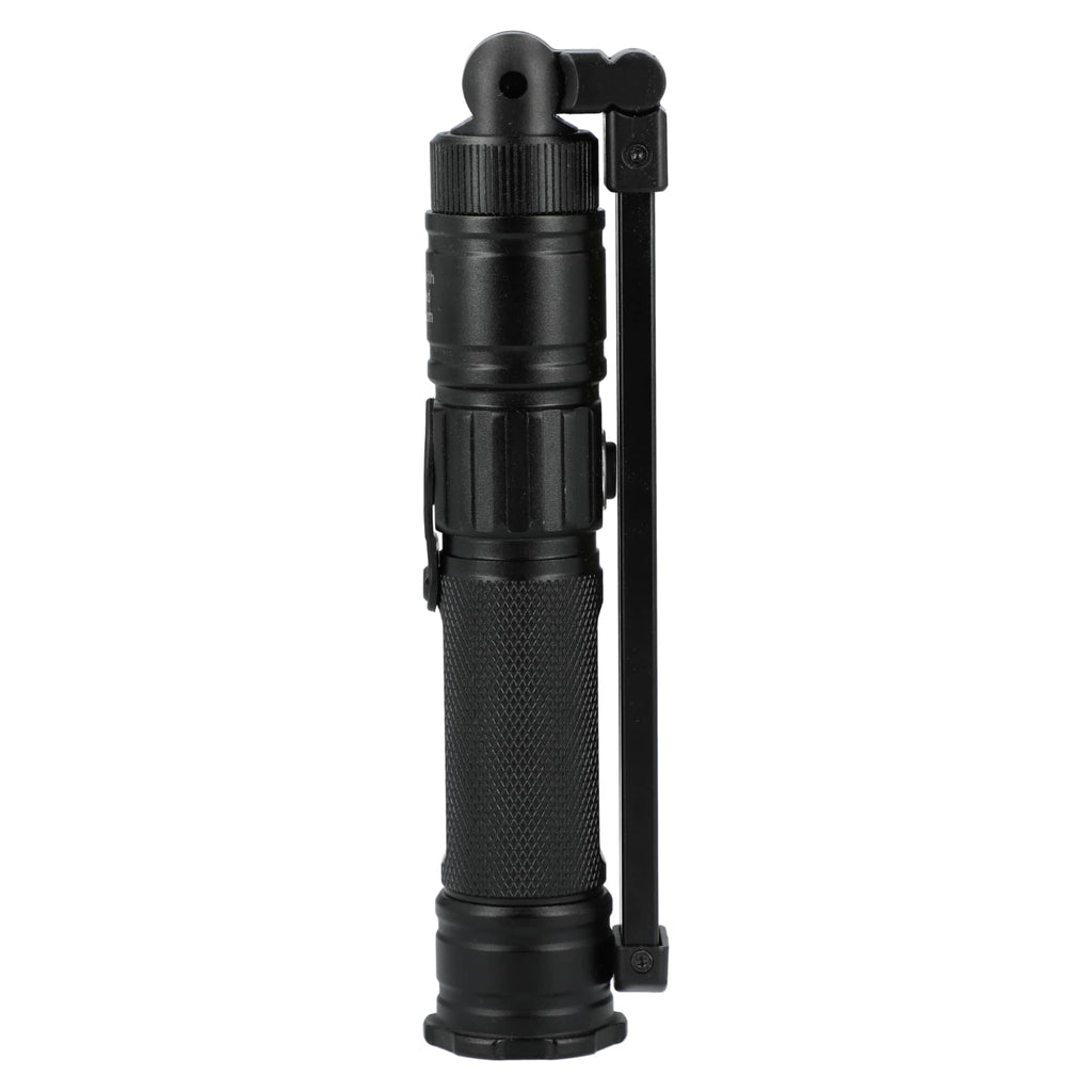 High Sierra Magnetic COB Work Light in Recycled Aluminum Laser Engraving - Black - Left Side