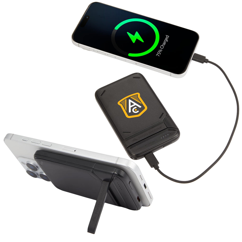 High Sierra MagStand Wireless Power Bank, 5,000 mAh - Black - Default