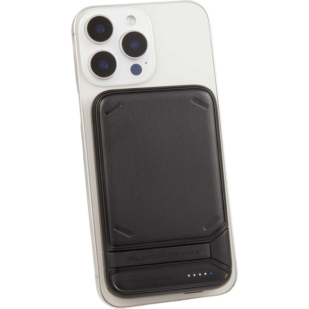 High Sierra MagStand Wireless Power Bank, 5,000 mAh - Black - Right Angle 2