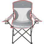 High Sierra Mesh Camping Chair, 300 lb Capacity Transfer - Gray - Front 2