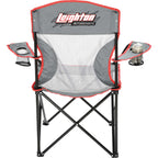 High Sierra Mesh Camping Chair, 300 lb Capacity Transfer - Gray - Front