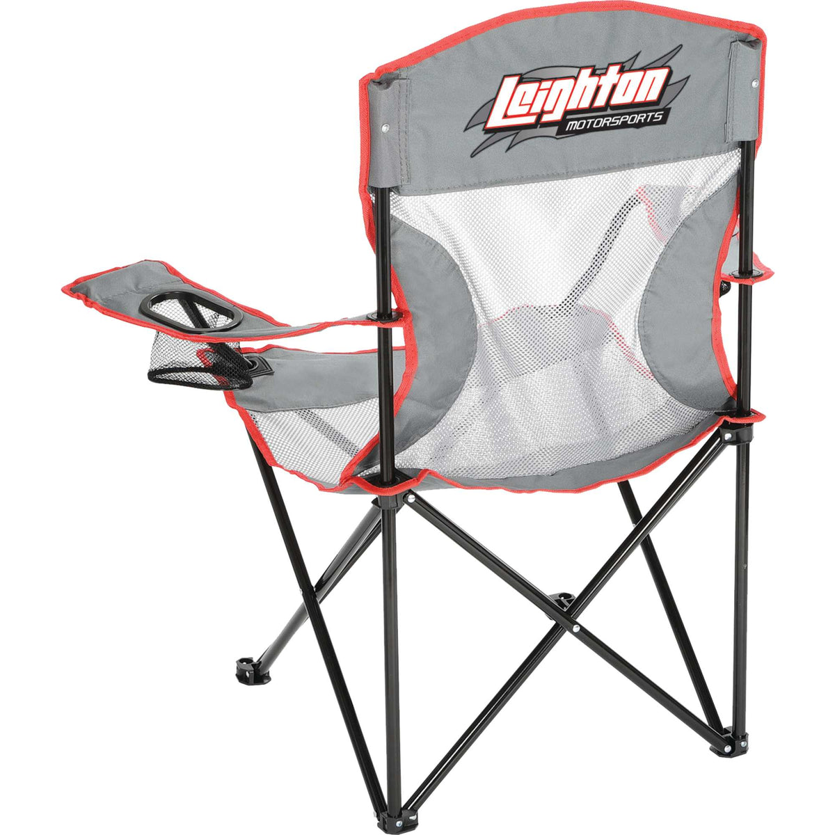 High Sierra Mesh Camping Chair, 300 lb Capacity Transfer - Gray - Photo