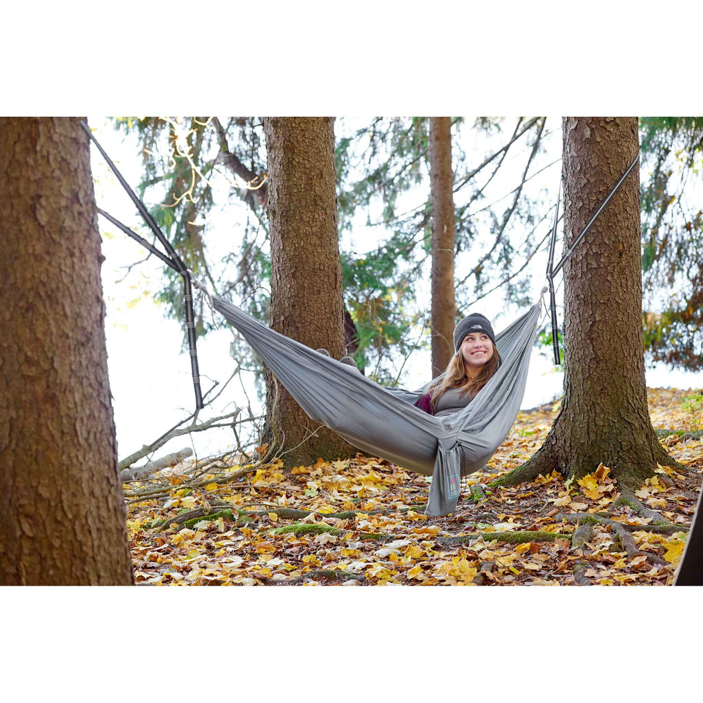 High Sierra Packable Two-Person Hammock with Tree Straps Transfer - Gray - Photo 3