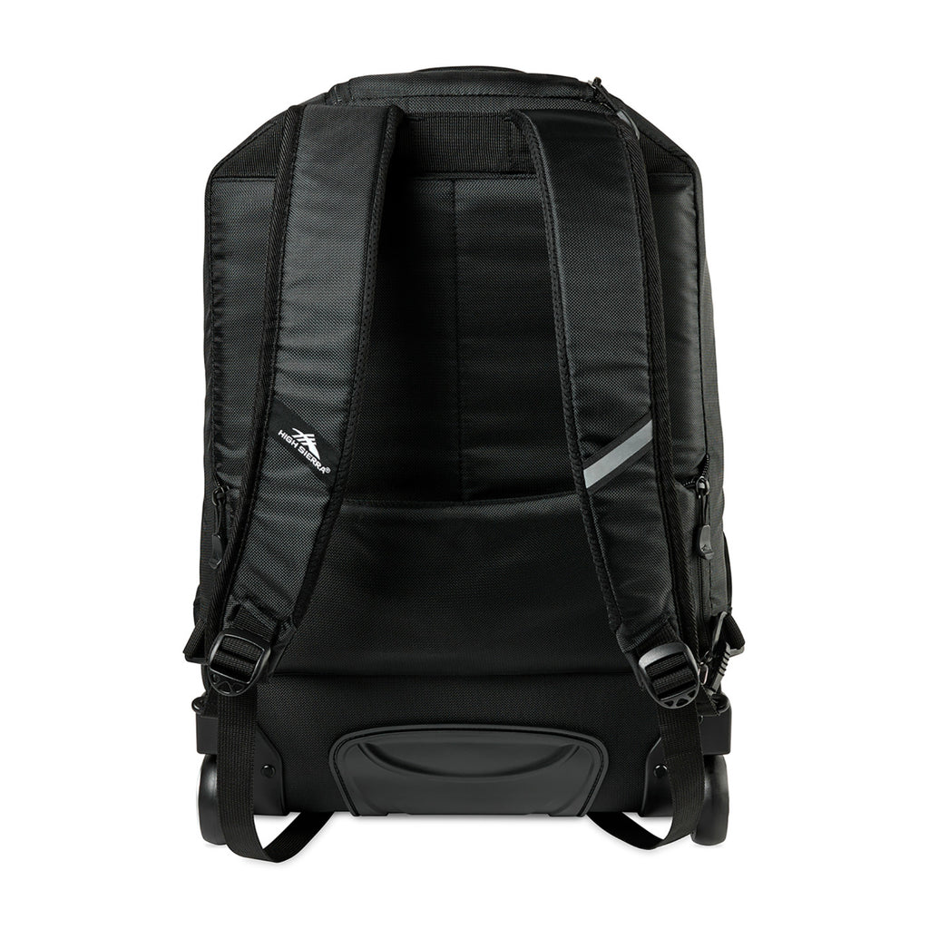 High Sierra Powerglide Pro Rolling Laptop Backpack, 17 Inch Embroidery - Black - View 2