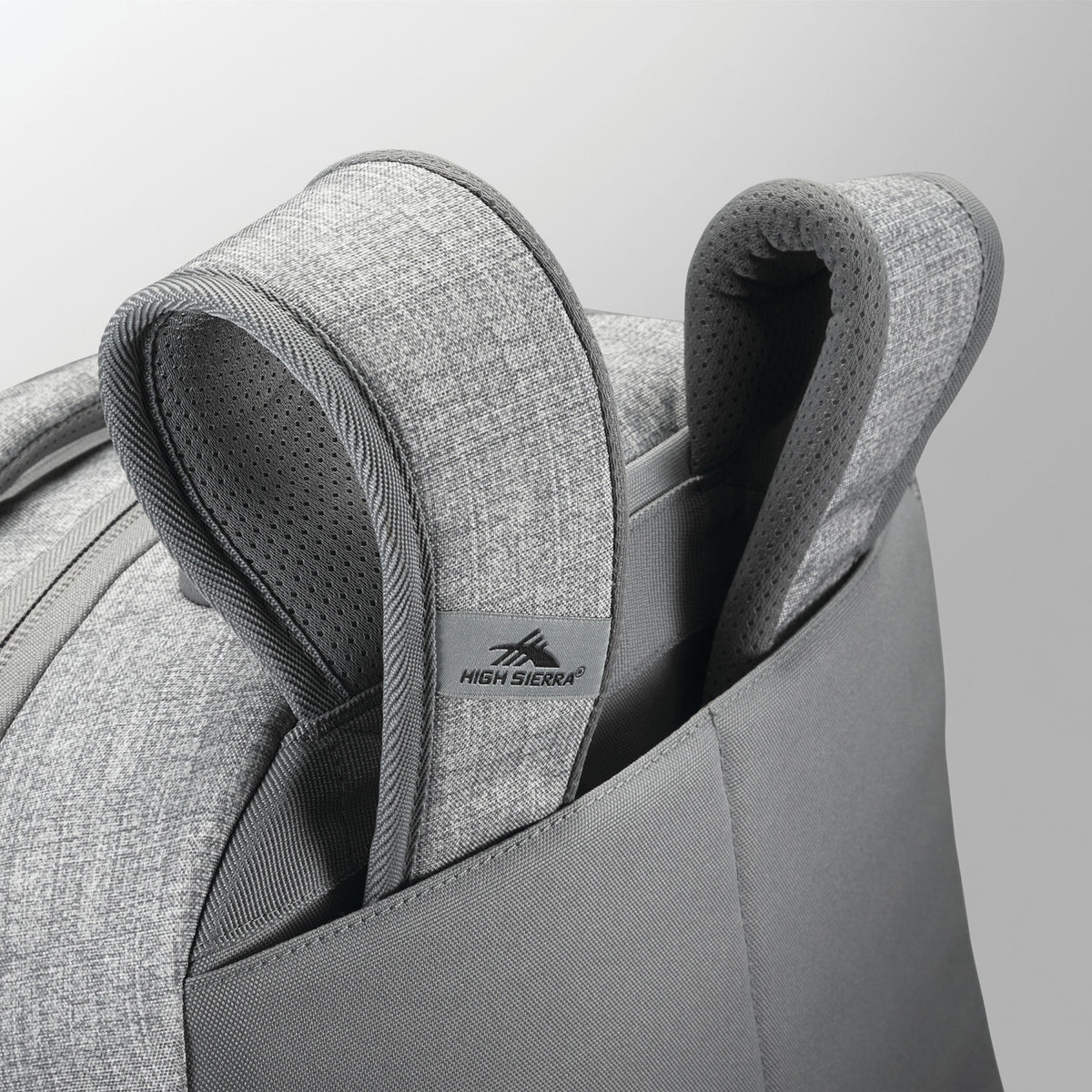 High Sierra Powerglide Pro Rolling Laptop Backpack, 17 Inch Embroidery - Silver Heather - View 4