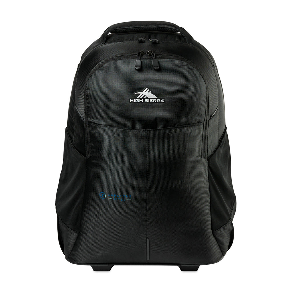 High Sierra Powerglide Pro Rolling Laptop Backpack, 17 Inch Transfer - Black - View 1