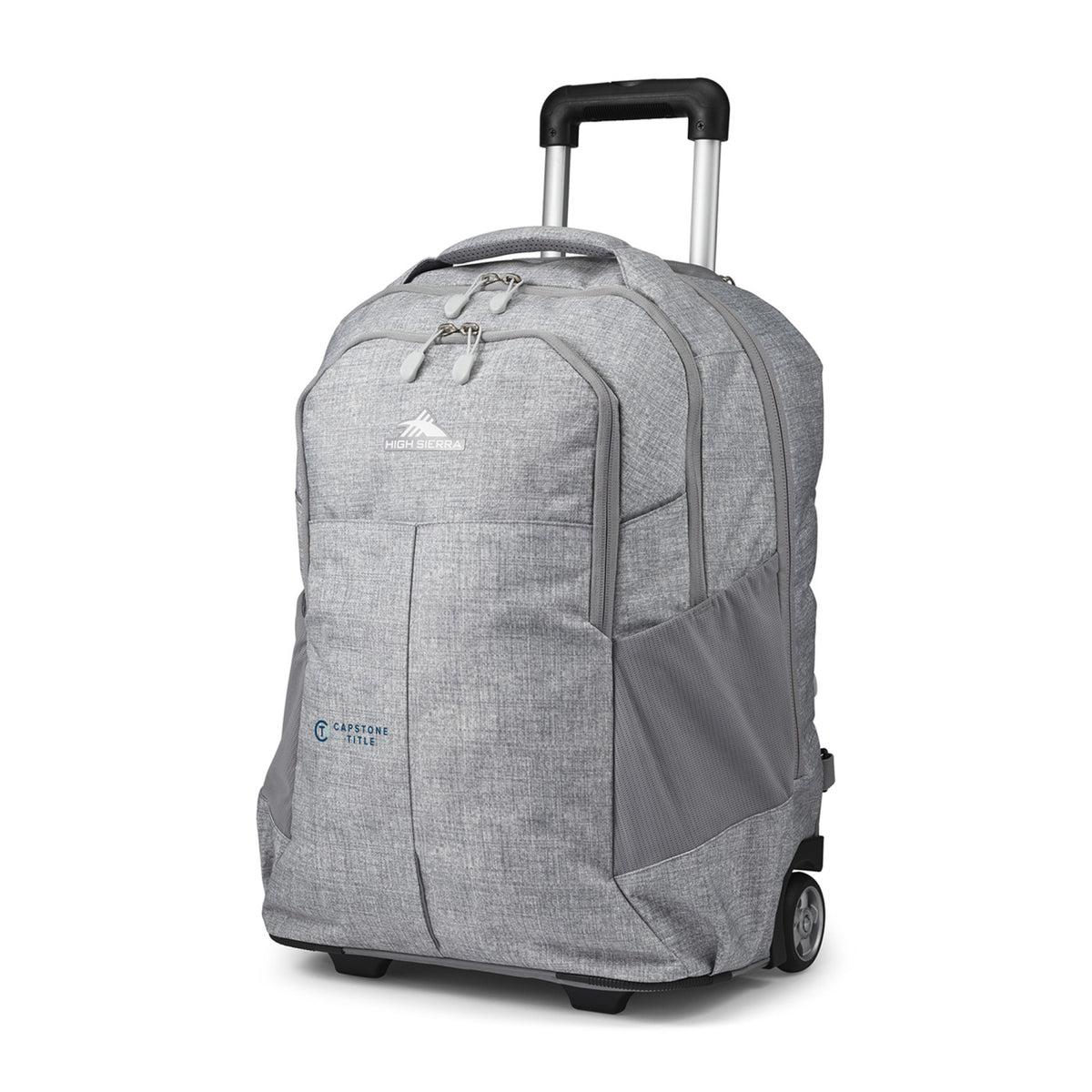 High Sierra Powerglide Pro Rolling Laptop Backpack, 17 Inch Transfer - Silver Heather - View 5