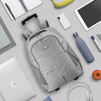 High Sierra Powerglide Pro Rolling Laptop Backpack, 17 Inch Transfer - Silver Heather - View 7