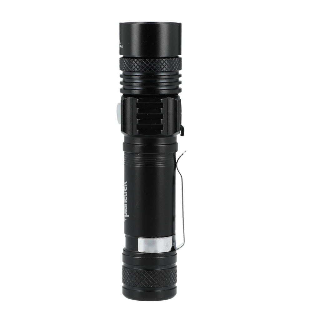 High Sierra Recycled Aluminum Pocket Flashlight, 160 Lumens - Black - Left Side