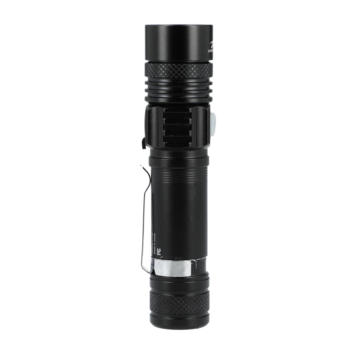 High Sierra Recycled Aluminum Pocket Flashlight, 160 Lumens - Black - Right Side 2