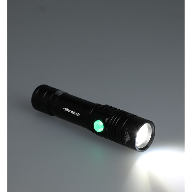 High Sierra Recycled Aluminum Pocket Flashlight, 160 Lumens Laser Engraving