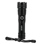 High Sierra Recycled Aluminum Zoom Flashlight, 200 Lumens - Black - Front 3
