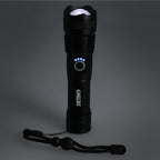 High Sierra Recycled Aluminum Zoom Flashlight, 200 Lumens - Black - Front
