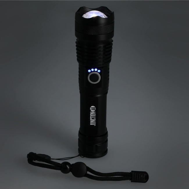 High Sierra Recycled Aluminum Zoom Flashlight, 200 Lumens