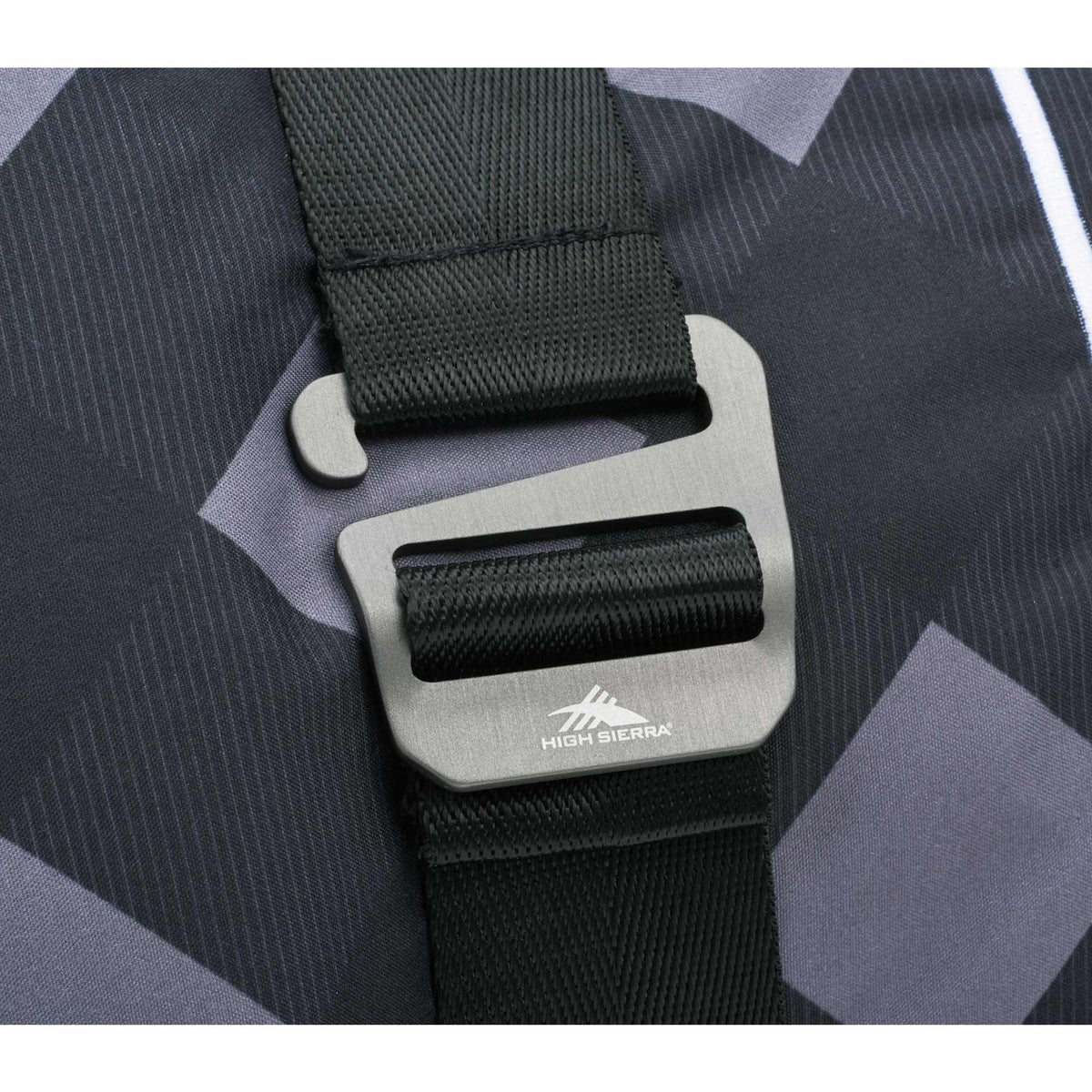 High Sierra Roll-Up Sherpa Blanket, Plaid Embroidery - Gray/Black - Photo 3