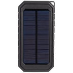 High Sierra Solar Wireless Power Bank with Carabiner, 10,000 mAh - Black - Front 3