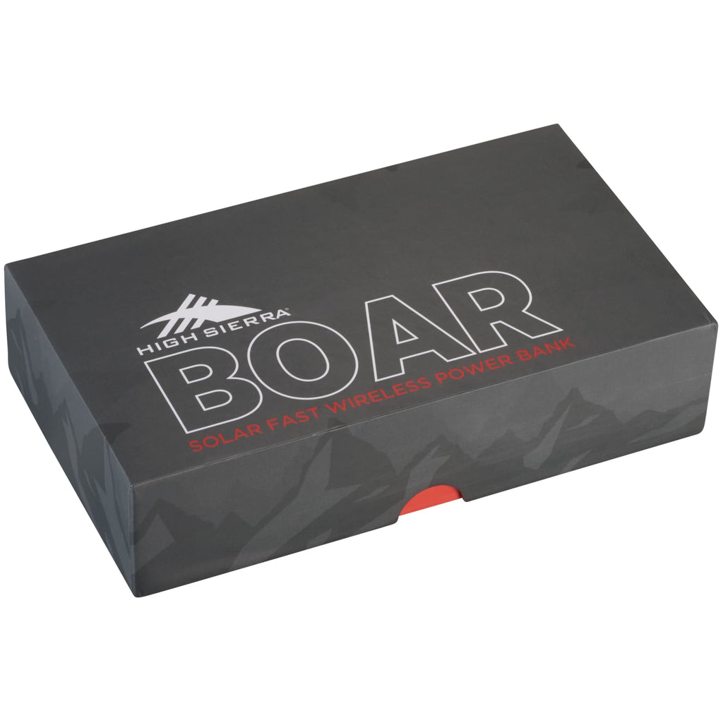 High Sierra Solar Wireless Power Bank with Carabiner, 10,000 mAh - Black - Photo 4